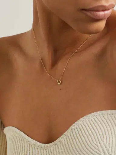 Jennifer Meyer Mini Horseshoe 18-karat Gold Diamond Necklace | Thumbnail 2 Jennifer Meyer Mini Horseshoe 18-karat Gold Diamond Necklace | Thumbnail 2