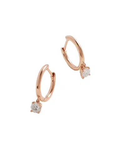 Anita Ko 18-karat Rose Gold Diamond Hoop Earrings | Thumbnail 1 Anita Ko 18-karat Rose Gold Diamond Hoop Earrings | Thumbnail 1