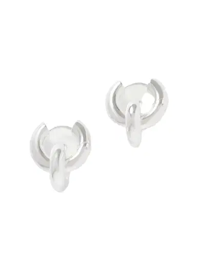 LIÉ STUDIO The Esther Silver-plated Hoop Earrings | Thumbnail 1 LIÉ STUDIO The Esther Silver-plated Hoop Earrings | Thumbnail 1