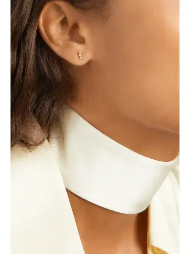 Jennifer Meyer 18-karat Gold Diamond Earrings | Thumbnail 4 Jennifer Meyer 18-karat Gold Diamond Earrings | Thumbnail 4