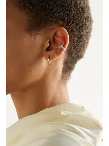 Suzanne Kalan 18-karat White Gold Diamond Ear Cuff | Thumbnail 2 Suzanne Kalan 18-karat White Gold Diamond Ear Cuff | Thumbnail 2