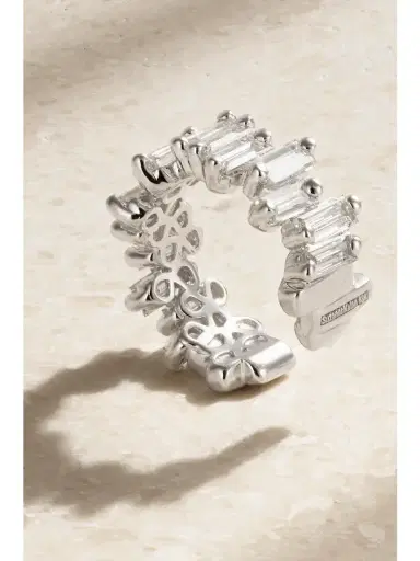 Suzanne Kalan 18-karat White Gold Diamond Ear Cuff | Thumbnail 3 Suzanne Kalan 18-karat White Gold Diamond Ear Cuff | Thumbnail 3