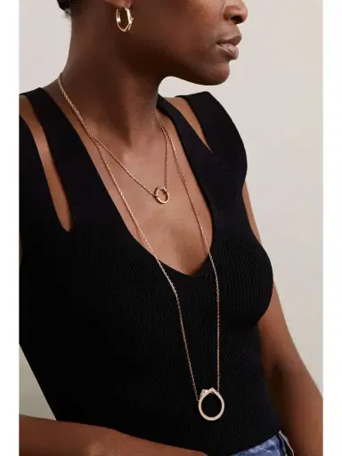 Repossi Antifer 14-karat Rose Gold Diamond Necklace | Thumbnail 5 Repossi Antifer 14-karat Rose Gold Diamond Necklace | Thumbnail 5