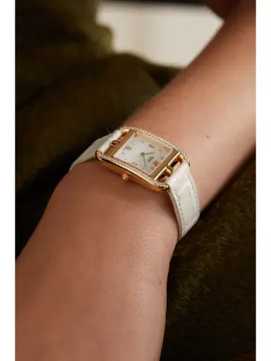Hermès Timepieces Cape Cod 31mm Small 18-karat , Alligator, Mother-of-pearl And Diamond Watch | Thumbnail 2 Hermès Timepieces Cape Cod 31mm Small 18-karat , Alligator, Mother-of-pearl And Diamond Watch | Thumbnail 2