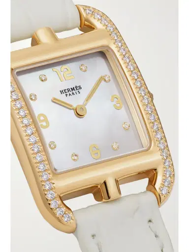 Hermès Timepieces Cape Cod 31mm Small 18-karat , Alligator, Mother-of-pearl And Diamond Watch | Thumbnail 5 Hermès Timepieces Cape Cod 31mm Small 18-karat , Alligator, Mother-of-pearl And Diamond Watch | Thumbnail 5