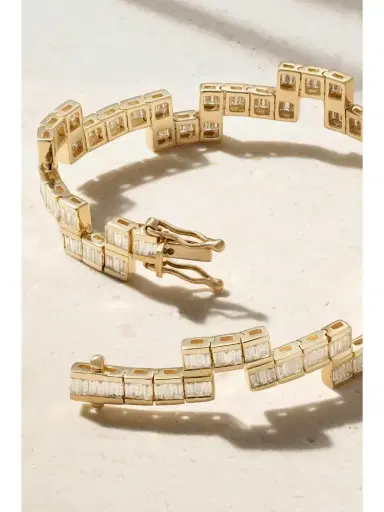 KOLOURS JEWELRY Tetris 14-karat Gold Diamond Tennis Bracelet | Thumbnail 3 KOLOURS JEWELRY Tetris 14-karat Gold Diamond Tennis Bracelet | Thumbnail 3