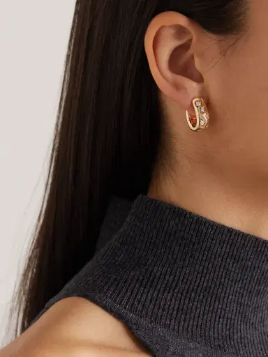 Pomellato Iconica 18-karat Rose Gold Diamond Hoop Earrings | Thumbnail 2 Pomellato Iconica 18-karat Rose Gold Diamond Hoop Earrings | Thumbnail 2