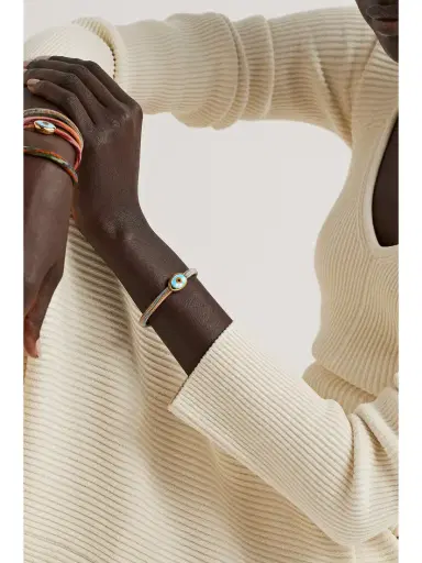 OLE LYNGGAARD COPENHAGEN Life 18-karat Gold, Rope, Turquoise And Enamel Bracelet | Thumbnail 2 OLE LYNGGAARD COPENHAGEN Life 18-karat Gold, Rope, Turquoise And Enamel Bracelet | Thumbnail 2