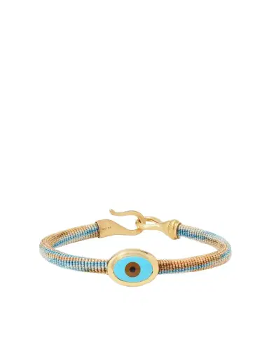 OLE LYNGGAARD COPENHAGEN Life 18-karat Gold, Rope, Turquoise And Enamel Bracelet | Thumbnail 1 OLE LYNGGAARD COPENHAGEN Life 18-karat Gold, Rope, Turquoise And Enamel Bracelet | Thumbnail 1