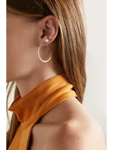 Melissa Joy Manning 14-karat Recycled Gold Herkimer Diamond Earrings | Thumbnail 4 Melissa Joy Manning 14-karat Recycled Gold Herkimer Diamond Earrings | Thumbnail 4