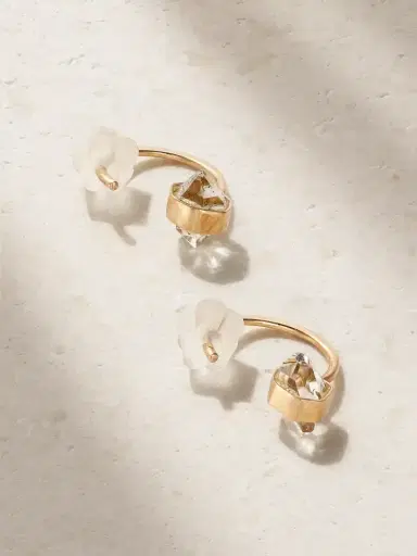 Melissa Joy Manning 14-karat Recycled Gold Herkimer Diamond Earrings | Thumbnail 1 Melissa Joy Manning 14-karat Recycled Gold Herkimer Diamond Earrings | Thumbnail 1