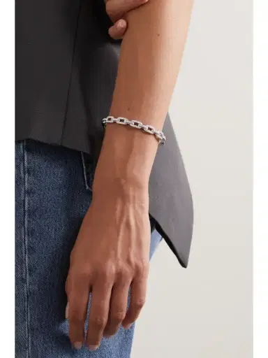 David Yurman Stax 18-karat White Gold Diamond Bracelet | Thumbnail 2 David Yurman Stax 18-karat White Gold Diamond Bracelet | Thumbnail 2