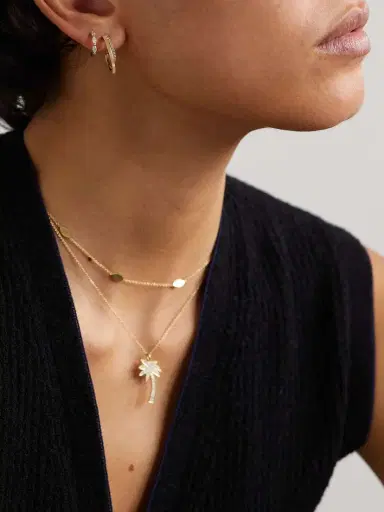 Jennifer Meyer Double Hoops 18-karat Gold Diamond Hoop Earrings | Thumbnail 4 Jennifer Meyer Double Hoops 18-karat Gold Diamond Hoop Earrings | Thumbnail 4