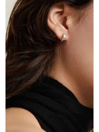 Repossi Harvest 18-karat White Gold Diamond Single Earring | Thumbnail 2 Repossi Harvest 18-karat White Gold Diamond Single Earring | Thumbnail 2