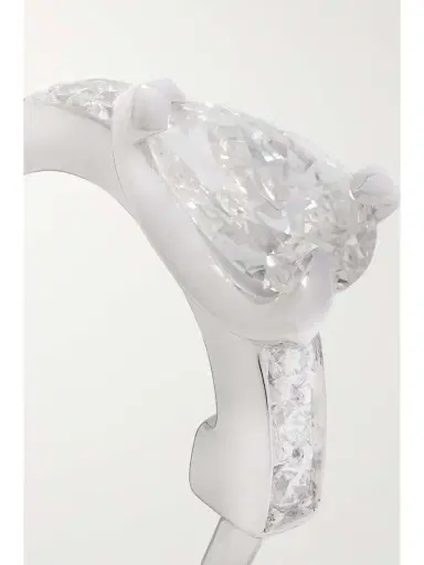 Repossi Harvest 18-karat White Gold Diamond Single Earring | Thumbnail 5 Repossi Harvest 18-karat White Gold Diamond Single Earring | Thumbnail 5