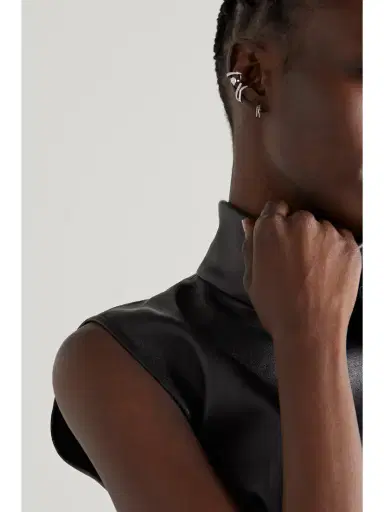 Repossi Serti Sur Vide 18-karat White Gold Diamond Ear Cuff | Thumbnail 4 Repossi Serti Sur Vide 18-karat White Gold Diamond Ear Cuff | Thumbnail 4
