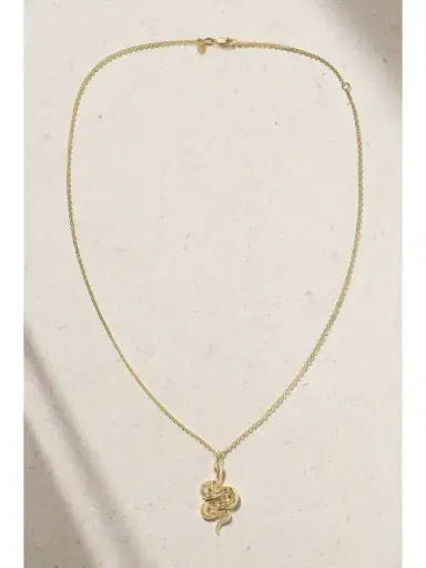 Sydney Evan Snake 14-karat Gold Diamond Necklace | Thumbnail 4 Sydney Evan Snake 14-karat Gold Diamond Necklace | Thumbnail 4