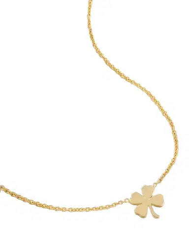 Jennifer Meyer Mini Clover 18-karat Gold Necklace | Thumbnail 1 Jennifer Meyer Mini Clover 18-karat Gold Necklace | Thumbnail 1