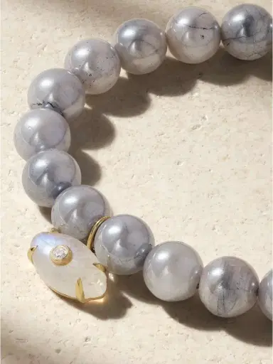 Sydney Evan Evil Eye 14-karat Gold, Moonstone And Diamond Bracelet | Thumbnail 4 Sydney Evan Evil Eye 14-karat Gold, Moonstone And Diamond Bracelet | Thumbnail 4