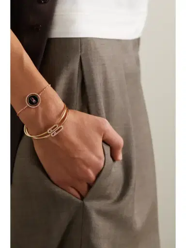 Messika Lucky Move 18-karat Rose Gold, Onyx And Diamond Bracelet | Thumbnail 5 Messika Lucky Move 18-karat Rose Gold, Onyx And Diamond Bracelet | Thumbnail 5