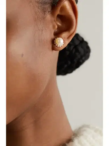 Sophie Bille Brahe Petite Jeanne 14-karat Recycled-gold Pearl Single Earring | Thumbnail 2 Sophie Bille Brahe Petite Jeanne 14-karat Recycled-gold Pearl Single Earring | Thumbnail 2
