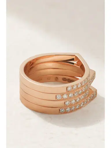 Repossi Antifer 18-karat Rose Gold Diamond Ring | Thumbnail 3 Repossi Antifer 18-karat Rose Gold Diamond Ring | Thumbnail 3