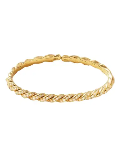David Yurman Pavéflex 18-karat Gold Diamond Bracelet | Thumbnail 1 David Yurman Pavéflex 18-karat Gold Diamond Bracelet | Thumbnail 1
