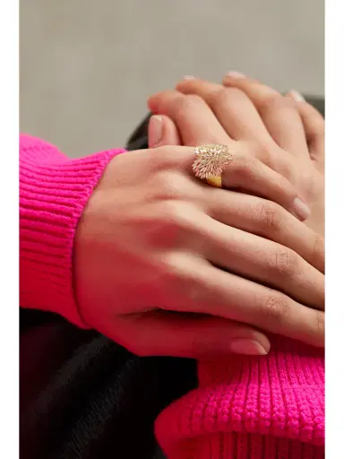 Suzanne Kalan Heart 18-karat Gold Diamond Ring | Thumbnail 2 Suzanne Kalan Heart 18-karat Gold Diamond Ring | Thumbnail 2