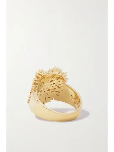 Suzanne Kalan Heart 18-karat Gold Diamond Ring | Thumbnail 3 Suzanne Kalan Heart 18-karat Gold Diamond Ring | Thumbnail 3