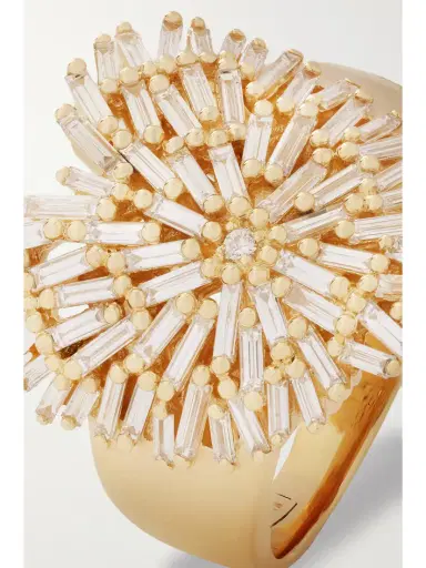 Suzanne Kalan Heart 18-karat Gold Diamond Ring | Thumbnail 4 Suzanne Kalan Heart 18-karat Gold Diamond Ring | Thumbnail 4
