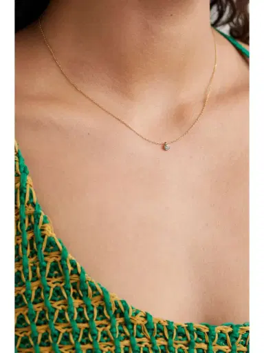 Courbet Origine 18-karat Recycled Gold, Laboratory-grown Diamond And Emerald Necklace | Thumbnail 2 Courbet Origine 18-karat Recycled Gold, Laboratory-grown Diamond And Emerald Necklace | Thumbnail 2