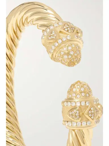 David Yurman Renaissance 18-karat Gold Diamond Cuff | Thumbnail 4 David Yurman Renaissance 18-karat Gold Diamond Cuff | Thumbnail 4