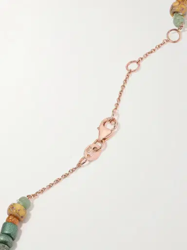 Diane Kordas 14-karat Rose Gold, Bead And Diamond Necklace | Thumbnail 3 Diane Kordas 14-karat Rose Gold, Bead And Diamond Necklace | Thumbnail 3