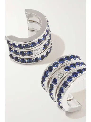 Piaget Possession 18-karat White Gold, Sapphire And Diamond Single Earring | Thumbnail 5 Piaget Possession 18-karat White Gold, Sapphire And Diamond Single Earring | Thumbnail 5