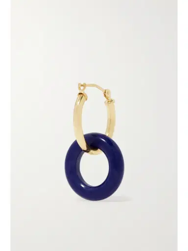 Mateo Donut 14-karat Gold Lapis Lazuli Hoop Earrings | Thumbnail 4 Mateo Donut 14-karat Gold Lapis Lazuli Hoop Earrings | Thumbnail 4