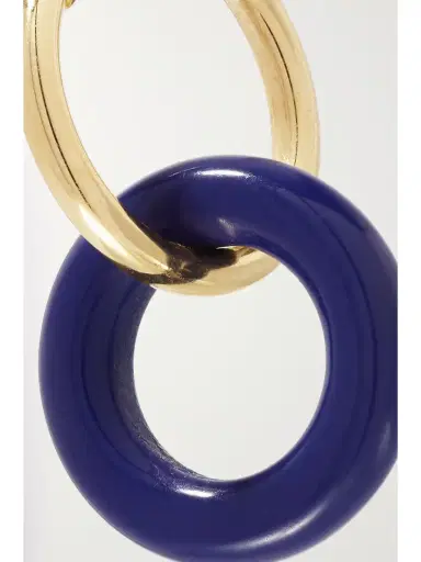 Mateo Donut 14-karat Gold Lapis Lazuli Hoop Earrings | Thumbnail 5 Mateo Donut 14-karat Gold Lapis Lazuli Hoop Earrings | Thumbnail 5