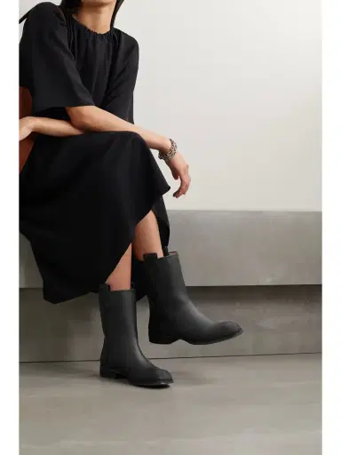The Row Leather Ankle Boots | Thumbnail 2 The Row Leather Ankle Boots | Thumbnail 2