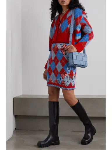 Alanui Bandana Fringed Jacquard-knit Mini Skirt | Thumbnail 2 Alanui Bandana Fringed Jacquard-knit Mini Skirt | Thumbnail 2