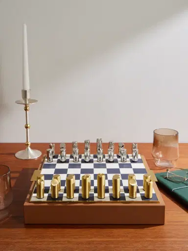 Savannah Morrow The Label Fowler Leather Chess Set - Men | Thumbnail 7 Savannah Morrow The Label Fowler Leather Chess Set - Men | Thumbnail 7