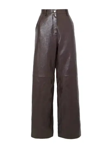 Magda Butrym Leather Wide-leg Pants | Thumbnail 1 Magda Butrym Leather Wide-leg Pants | Thumbnail 1
