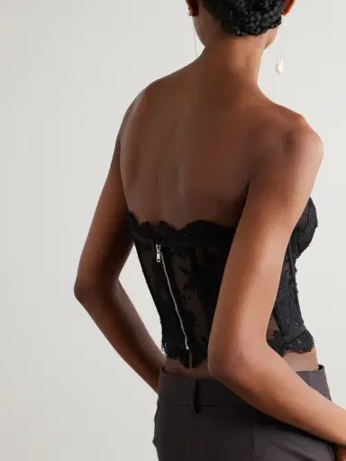 Dolce & Gabbana Grosgrain-trimmed Lace Bustier Top | Thumbnail 4 Dolce & Gabbana Grosgrain-trimmed Lace Bustier Top | Thumbnail 4