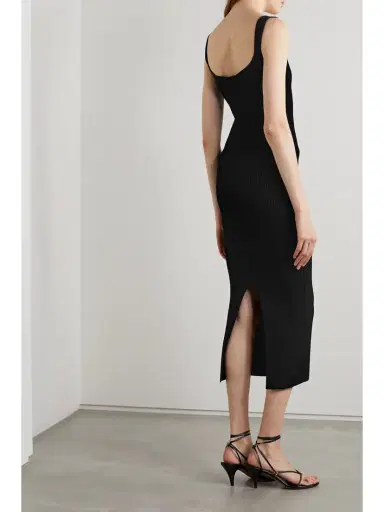 Khaite Nina Ribbed-knit Midi Dress | Thumbnail 3 Khaite Nina Ribbed-knit Midi Dress | Thumbnail 3