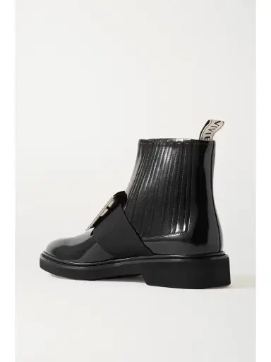 Roger Vivier Viv Ranger Embellished Patent-leather Chelsea Boots | Thumbnail 3 Roger Vivier Viv Ranger Embellished Patent-leather Chelsea Boots | Thumbnail 3