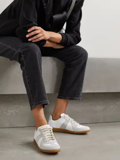 Maison Margiela Replica Leather And Suede Sneakers | Thumbnail 2 Maison Margiela Replica Leather And Suede Sneakers | Thumbnail 2