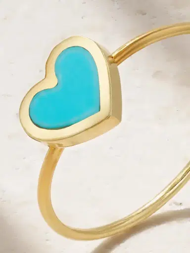 Jennifer Meyer Heart 18-karat Gold Turquoise Ring | Thumbnail 3 Jennifer Meyer Heart 18-karat Gold Turquoise Ring | Thumbnail 3