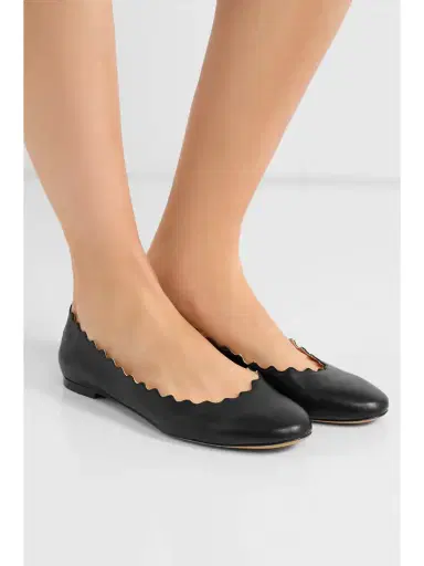 Chloé + Net Sustain Lauren Scalloped Leather Ballet Flats | Thumbnail 2 Chloé + Net Sustain Lauren Scalloped Leather Ballet Flats | Thumbnail 2