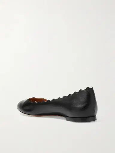 Chloé + Net Sustain Lauren Scalloped Leather Ballet Flats | Thumbnail 3 Chloé + Net Sustain Lauren Scalloped Leather Ballet Flats | Thumbnail 3