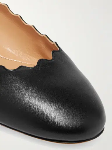 Chloé + Net Sustain Lauren Scalloped Leather Ballet Flats | Thumbnail 5 Chloé + Net Sustain Lauren Scalloped Leather Ballet Flats | Thumbnail 5