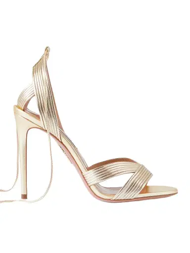 Aquazzura Ari 105 Metallic Leather Sandals | Thumbnail 1 Aquazzura Ari 105 Metallic Leather Sandals | Thumbnail 1