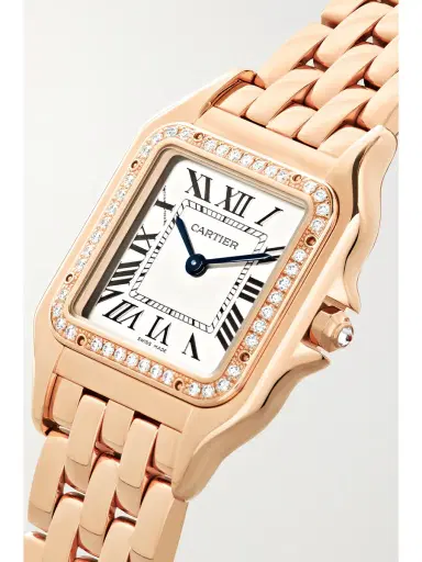 Cartier Panthère De Medium 27mm 18-karat Pink Gold And Diamond Watch | Thumbnail 3 Cartier Panthère De Medium 27mm 18-karat Pink Gold And Diamond Watch | Thumbnail 3